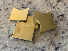 Load image into Gallery viewer, Brass Golf Guide Ball Marker Blank, 1 1/2" x 1 1/2" x 1/8" Qty - 5, 8 Gauge