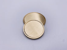 Load image into Gallery viewer, Brass Coin Blanks - Challenge Coin - Reed Edge - Grooved - Brushed Finish - 32mm, 40 mm