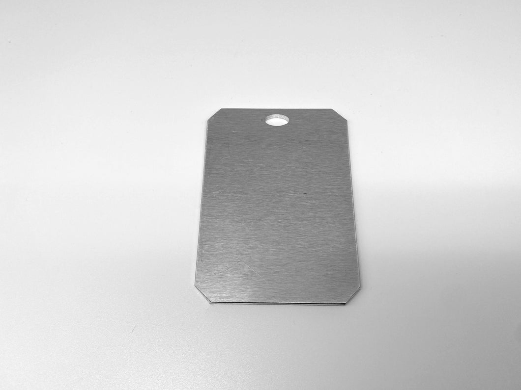 Aluminum Heavy Duty Luggage/Bag Tag Qty - 1 2.5